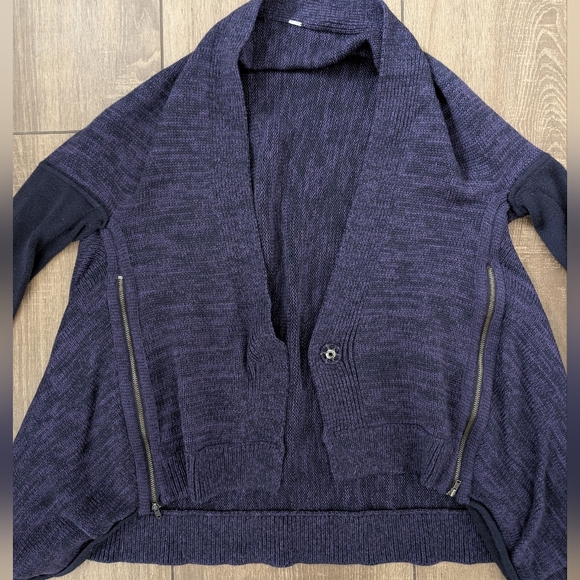 lululemon athletica wrap It Up Sweater Deep Purple Cardigan - Picture 12 of 15